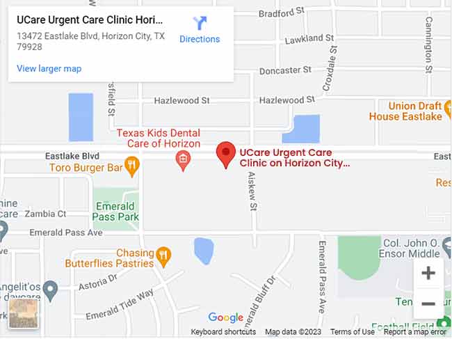 Welcome to UCare Urgent Care and Walk-in Clinic in Horizon City, TX